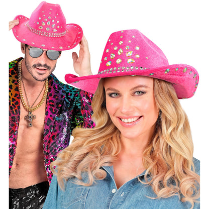 "PINKER DIAMANTEN COWBOY HUT" – Ansicht 3