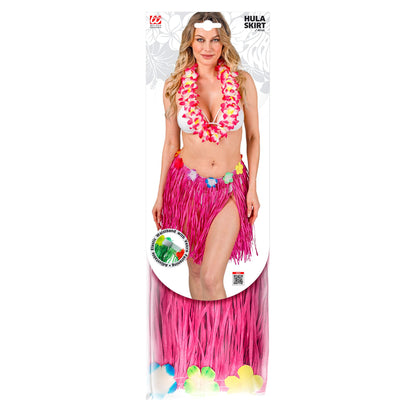 "PINKER HAWAII BASTROCK MIT BLUMENGÜRTEL" 40 cm - größenverstellbar – Detailansicht