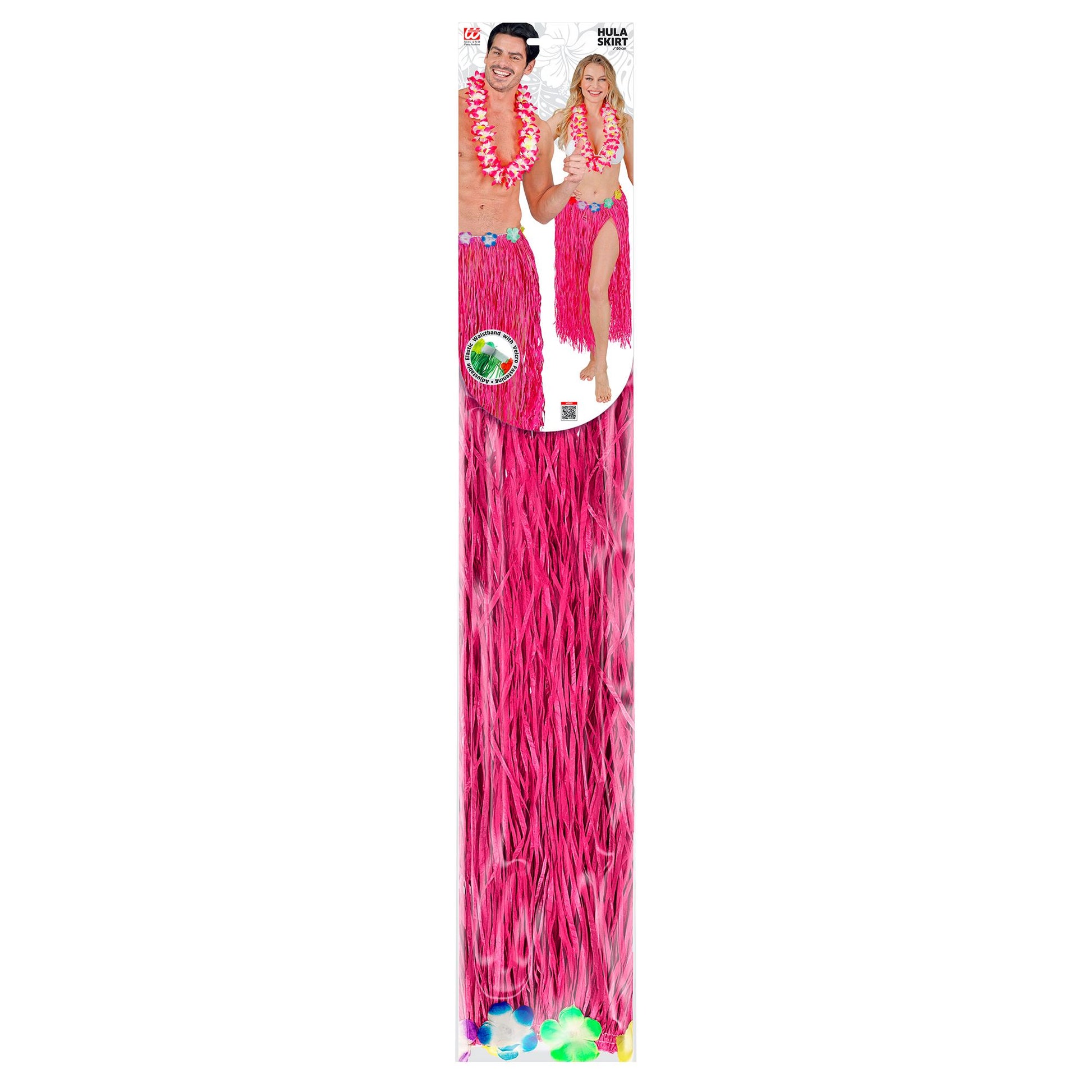 "PINKER HAWAII BASTROCK MIT BLUMENGÜRTEL" 80 cm - größenverstellbar – Detailansicht
