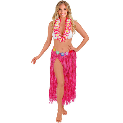 "PINKER HAWAII BASTROCK MIT BLUMENGÜRTEL" 80 cm - größenverstellbar – Ansicht 3