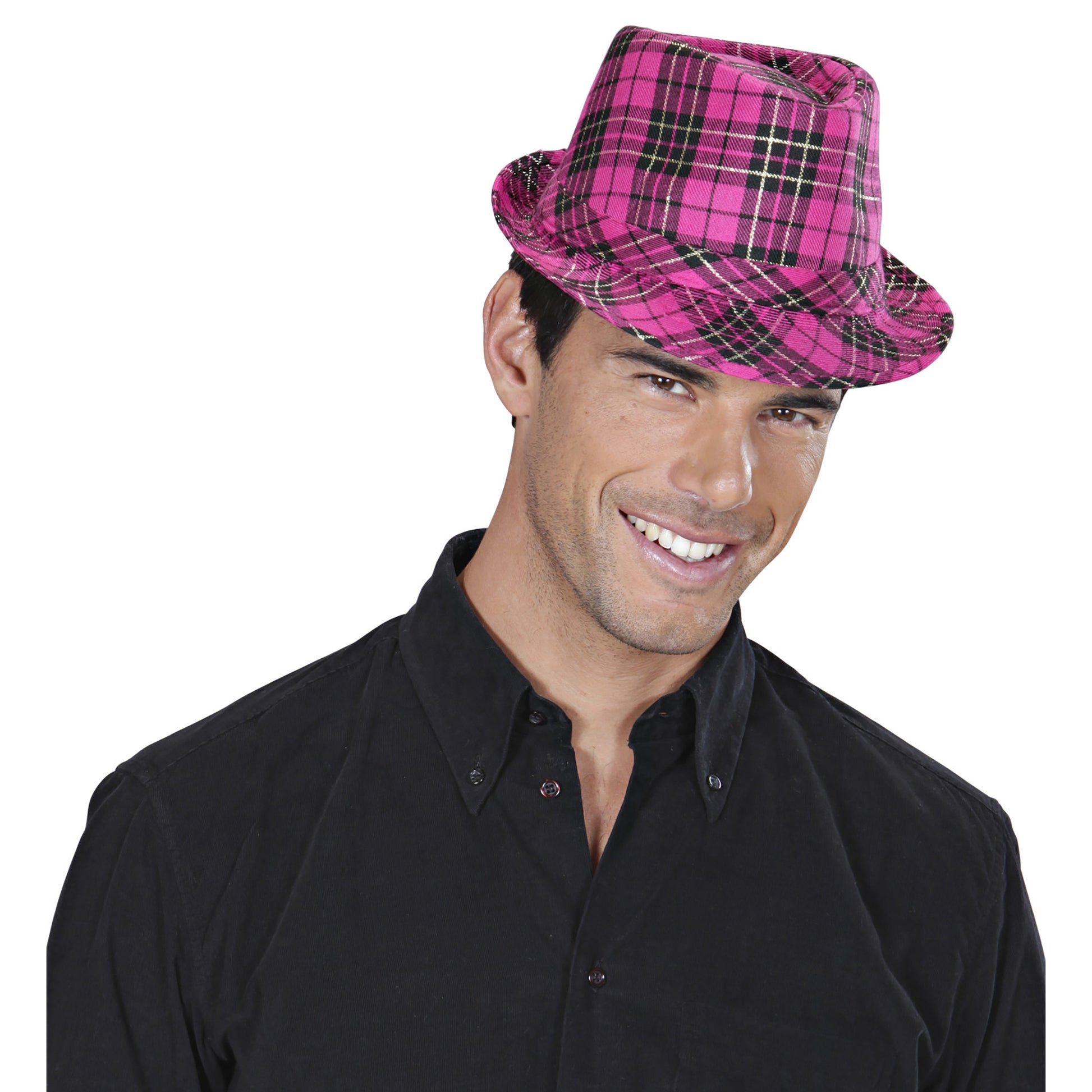 "PINKER TARTANFEDORA" – Ansicht 3