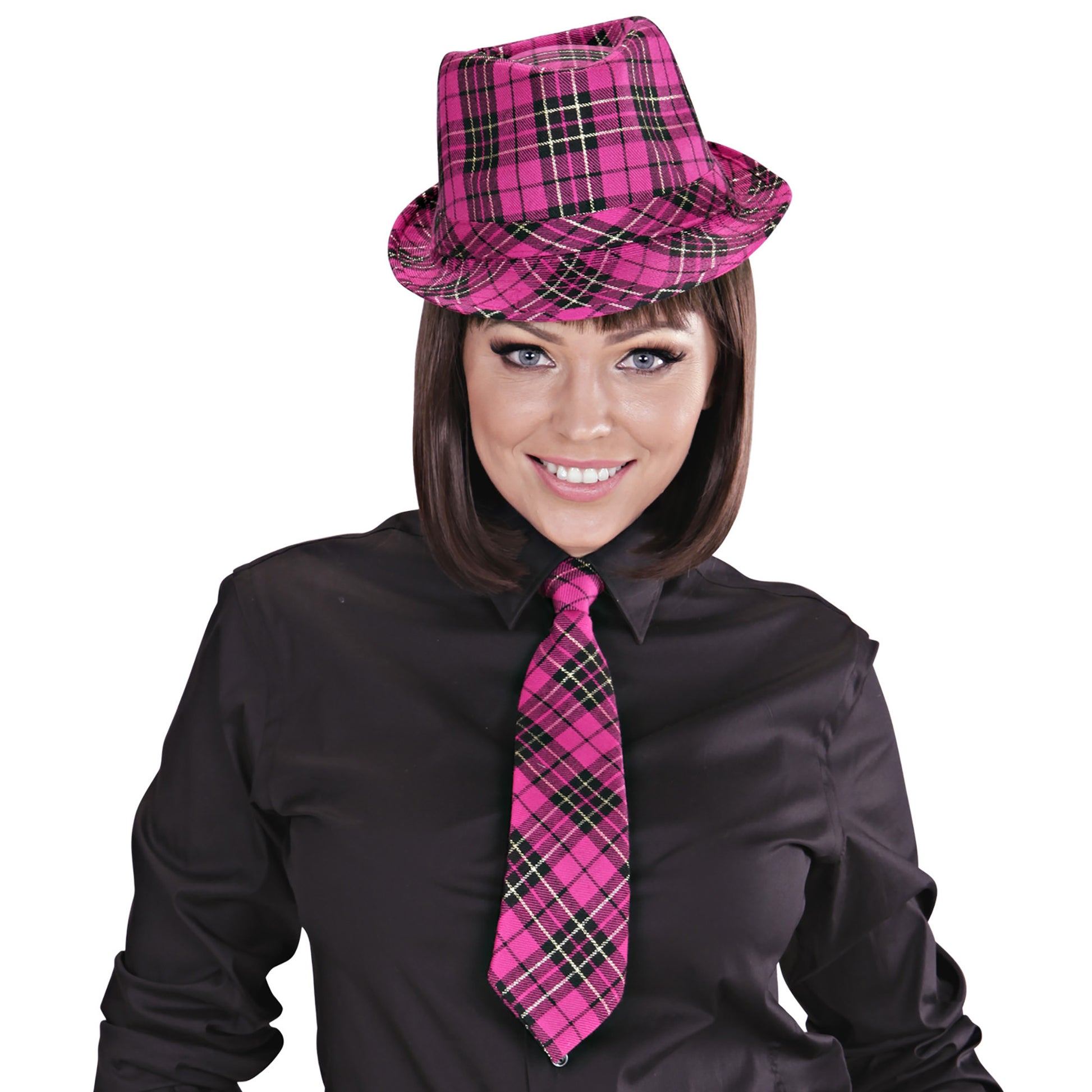 "PINKER TARTANFEDORA" – Ansicht 4
