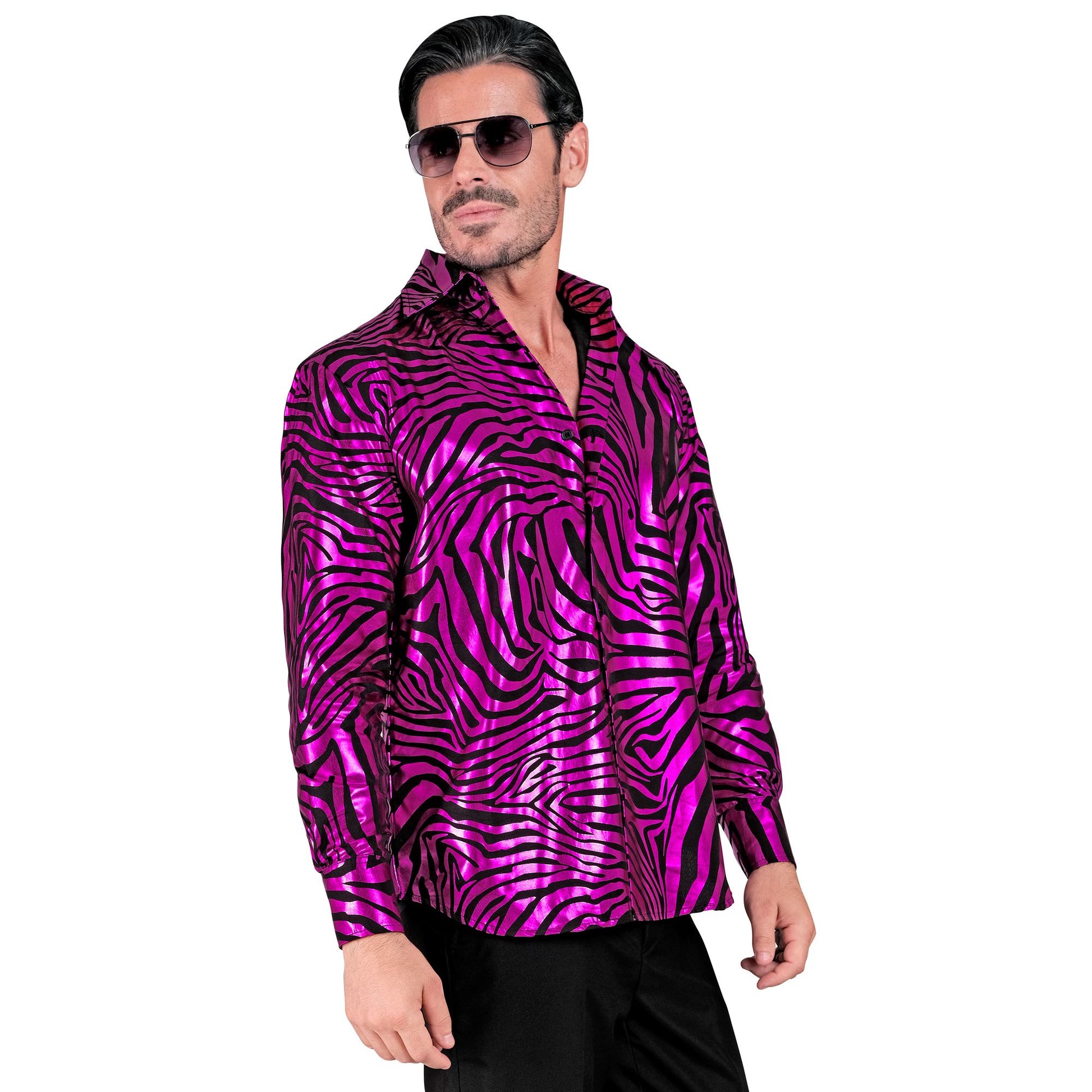 "PINKES ANIMAL PRINT PARTY FASHION HEMD" (Hemd) – Detailansicht