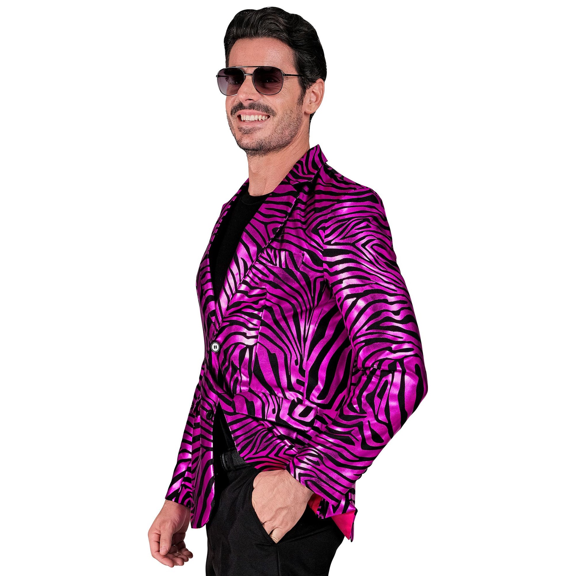 "PINKES ANIMAL PRINT PARTY FASHION JACKETT" (Jackett) – Detailansicht