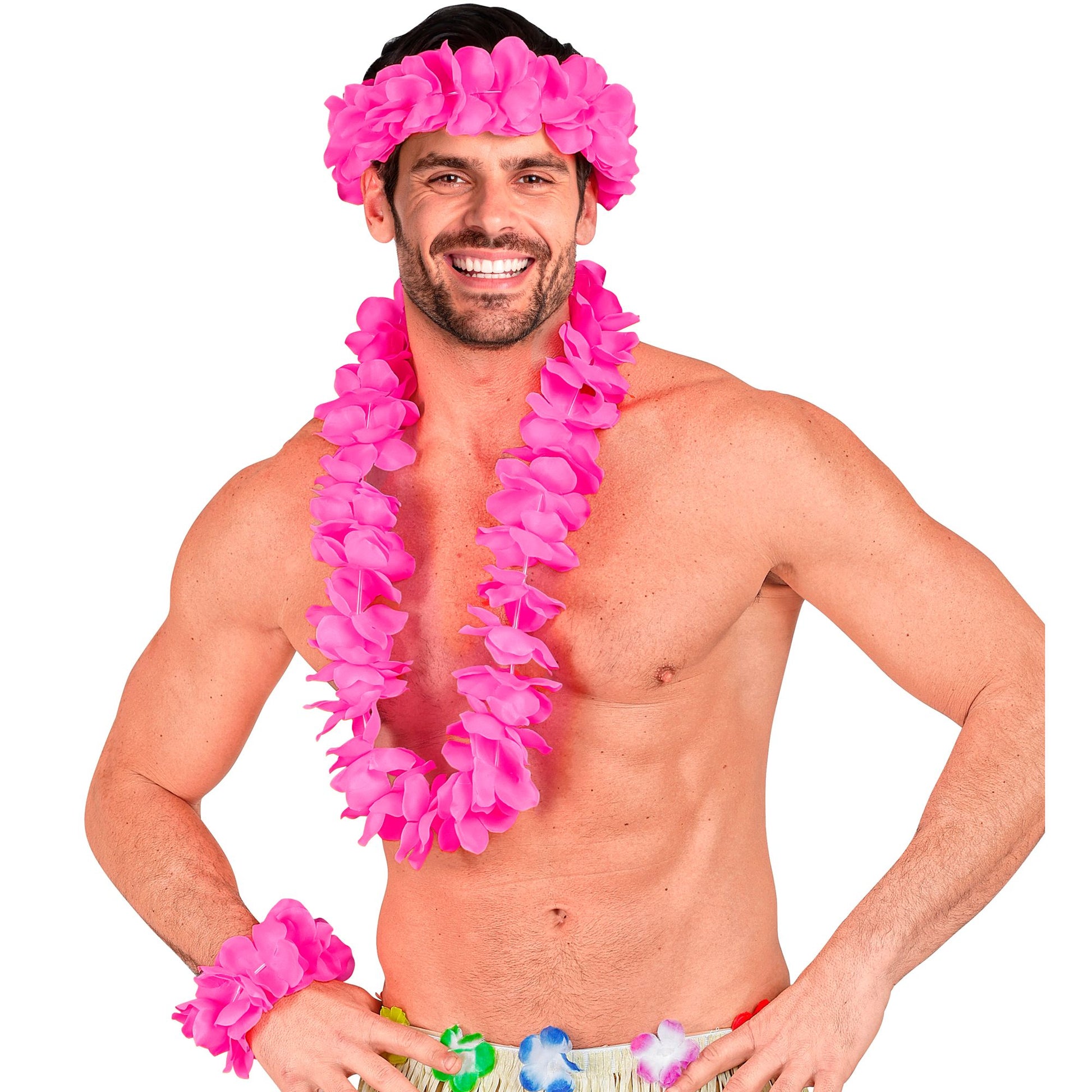 "PINKES HAWAII-SET" (Halskette, Sitrnband, Armband) – Ansicht 5