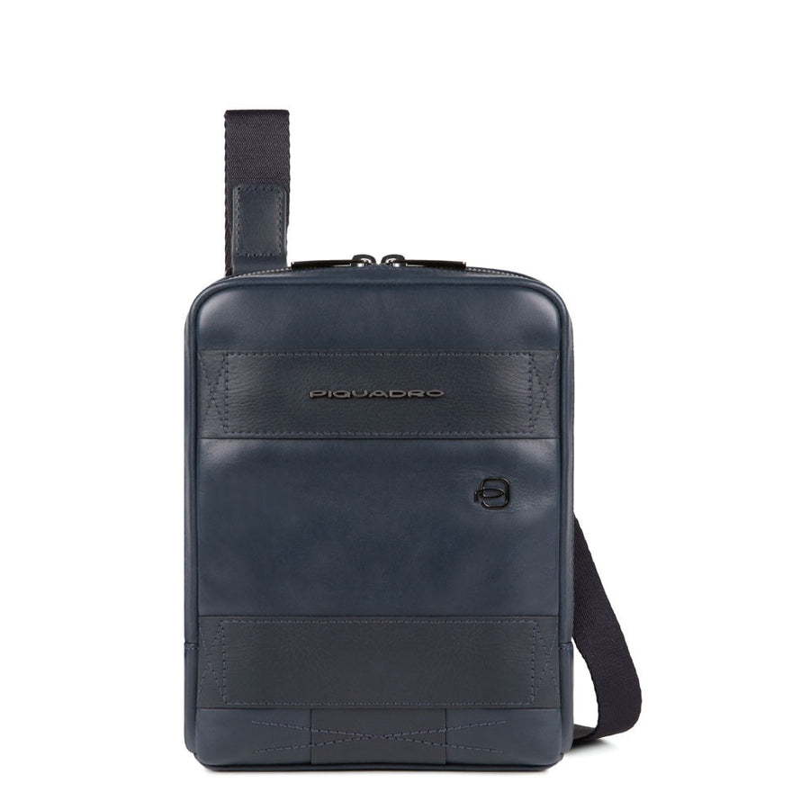 Piquadro Obidos Crossbody-Bag, kompakte Tasche 17 × 22 × 5 cm