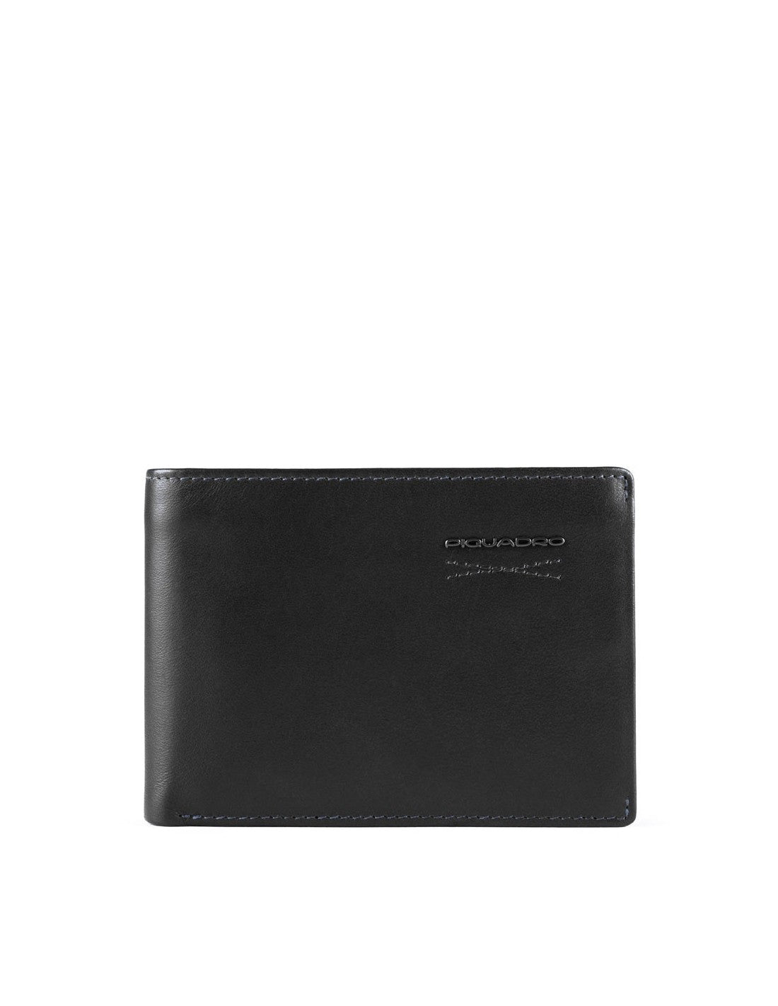 Piquadro, Obidos, Lederbrieftasche, Schlank, PU257W110R-N, Schwarz, Für Männer