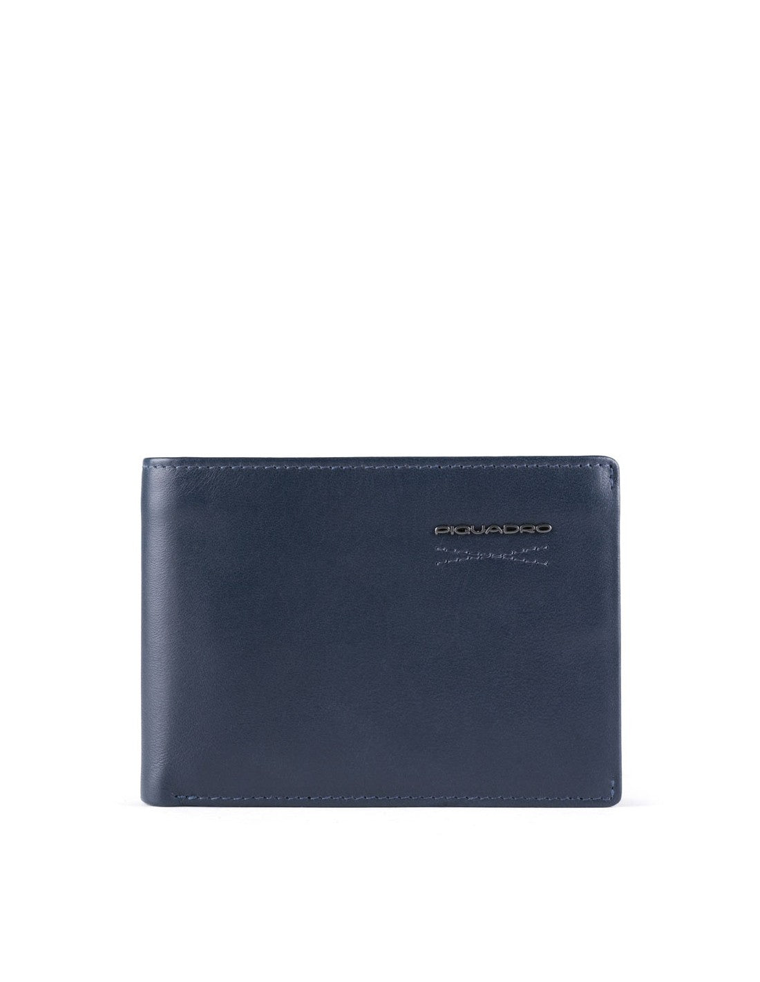 Piquadro, Obidos, Lederbrieftasche, Münzhalter, Blau, Für Männer