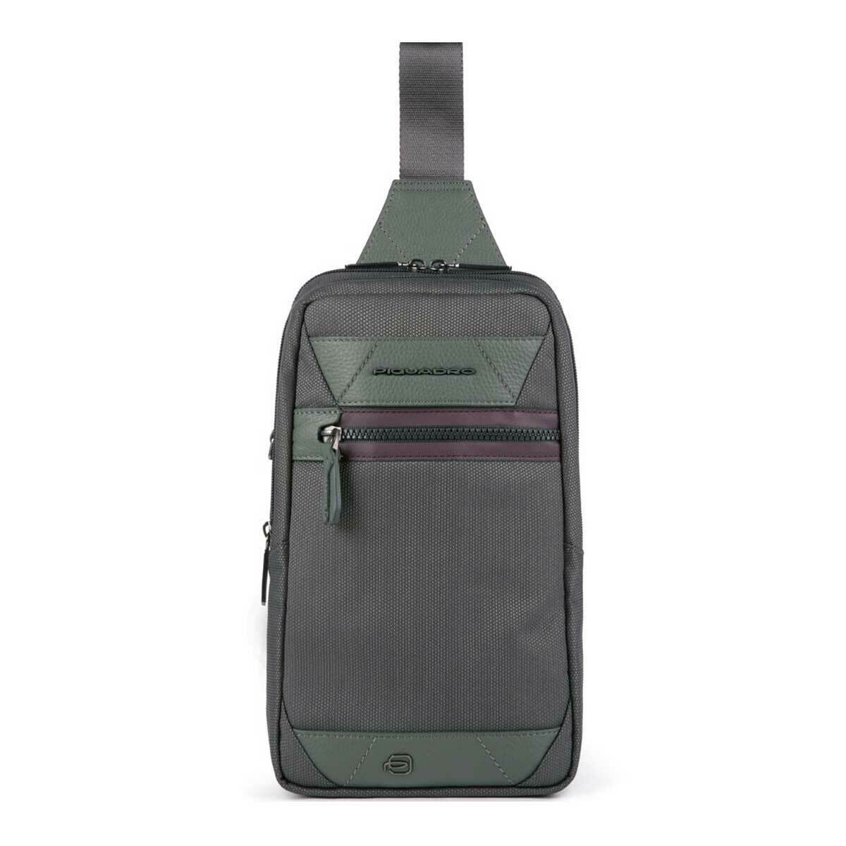 Piquadro, Piquadro, Leder-Rucksack, Militärgrün, Umhängetasche, Für Männer