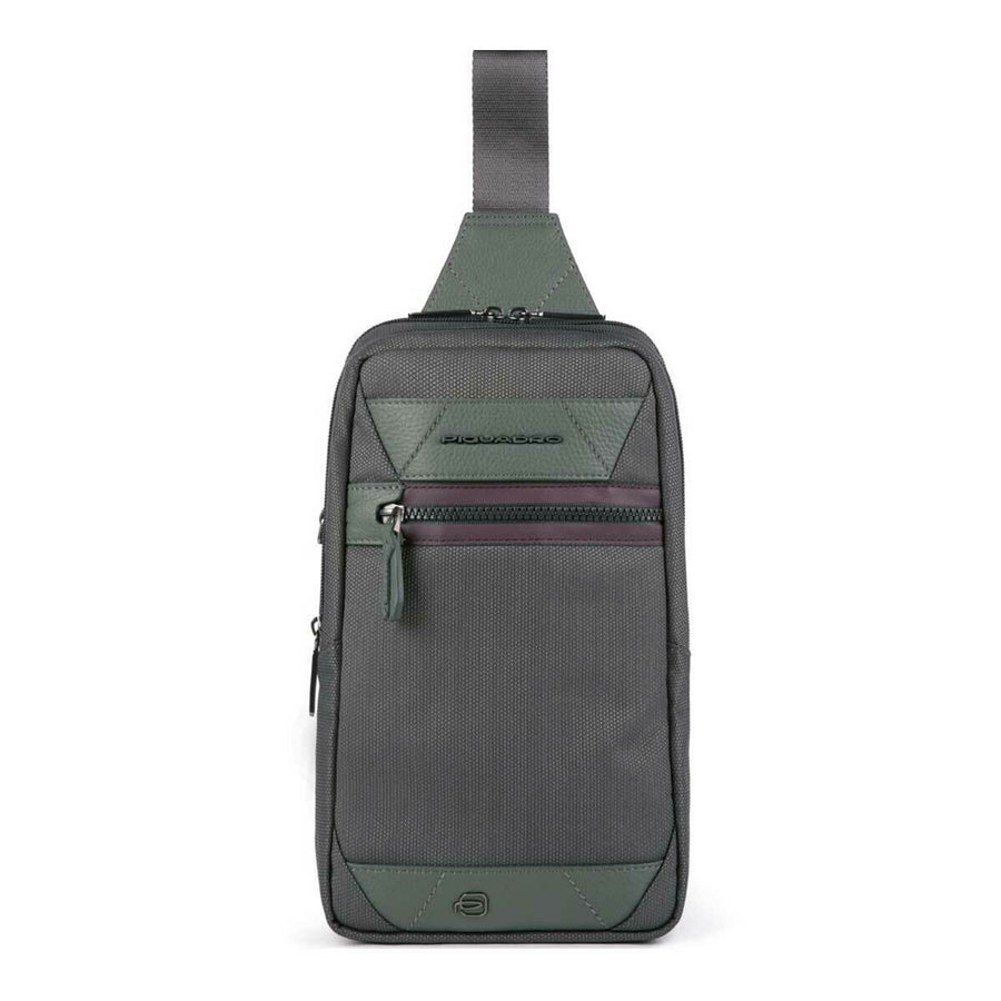 Piquadro, Piquadro, Leder-Rucksack, Militärgrün, Umhängetasche, Für Männer