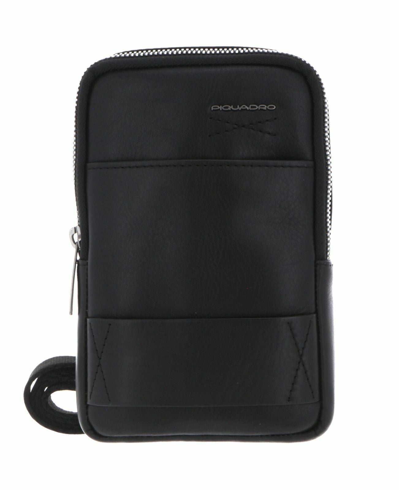 Piquadro Piquadro, Obidos, Leder-Umhängetasche, Schwarz, Für Männer Regular