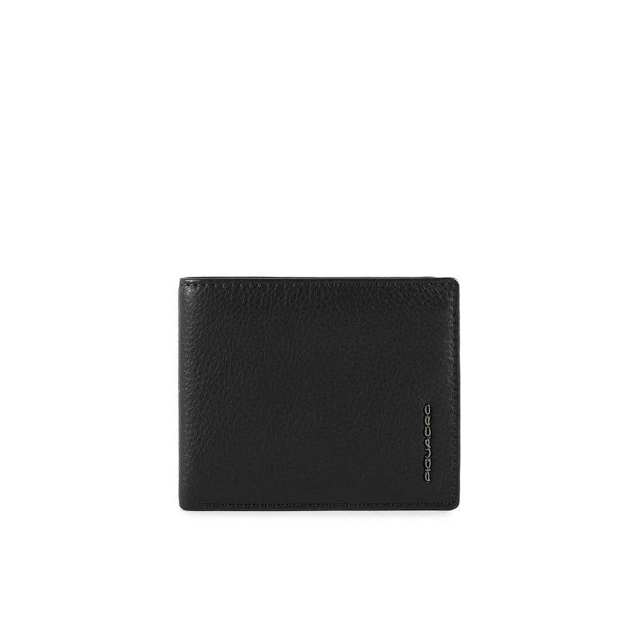 Piquadro blaues Leder-Portemonnaie für Herren, 11 x 9 x 1,5 cm