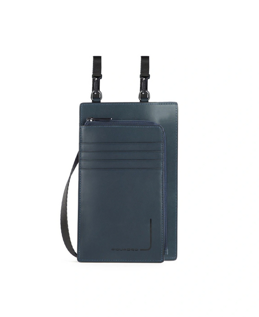 Piquadro Piquadro, Tasche, Leder-Umhängetasche, Blau, 11,5 x 19 x 2 cm, Für Männer Regular