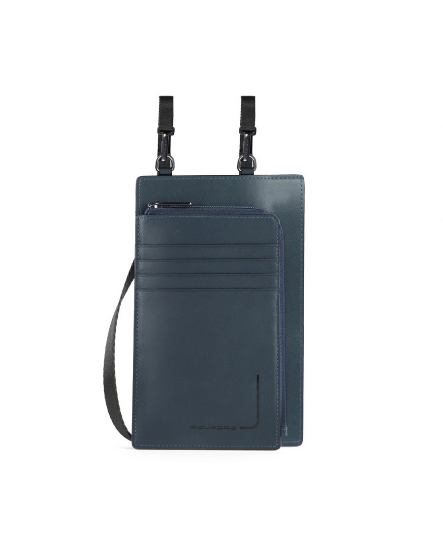 Piquadro Piquadro, Tasche, Leder-Umhängetasche, Blau, 11,5 x 19 x 2 cm, Für Männer Regular