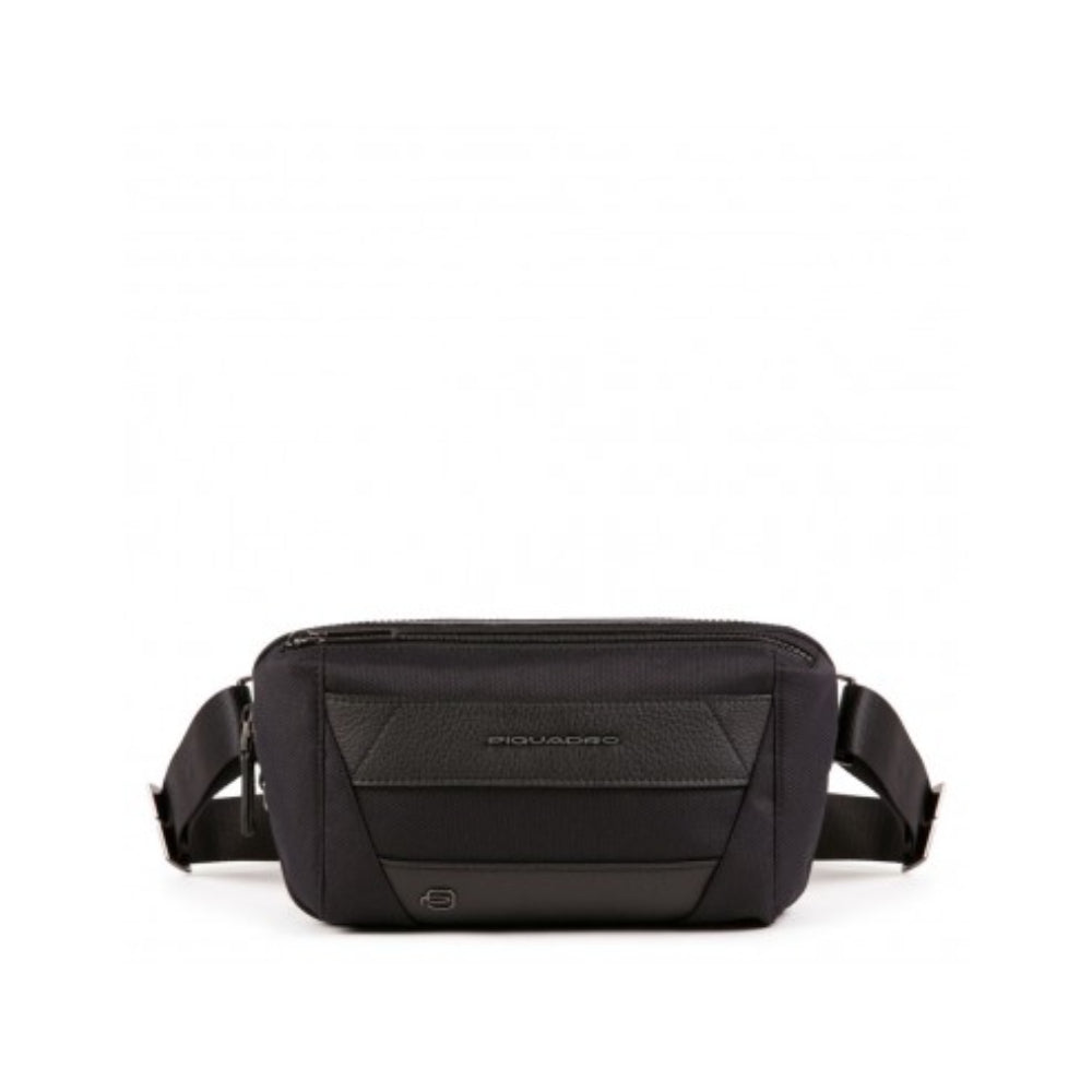 Piquadro Piquadro, Trakai, Ledergürteltasche, Schwarz, 27 x 14,5 x 7,5 cm, Für Männer Regular