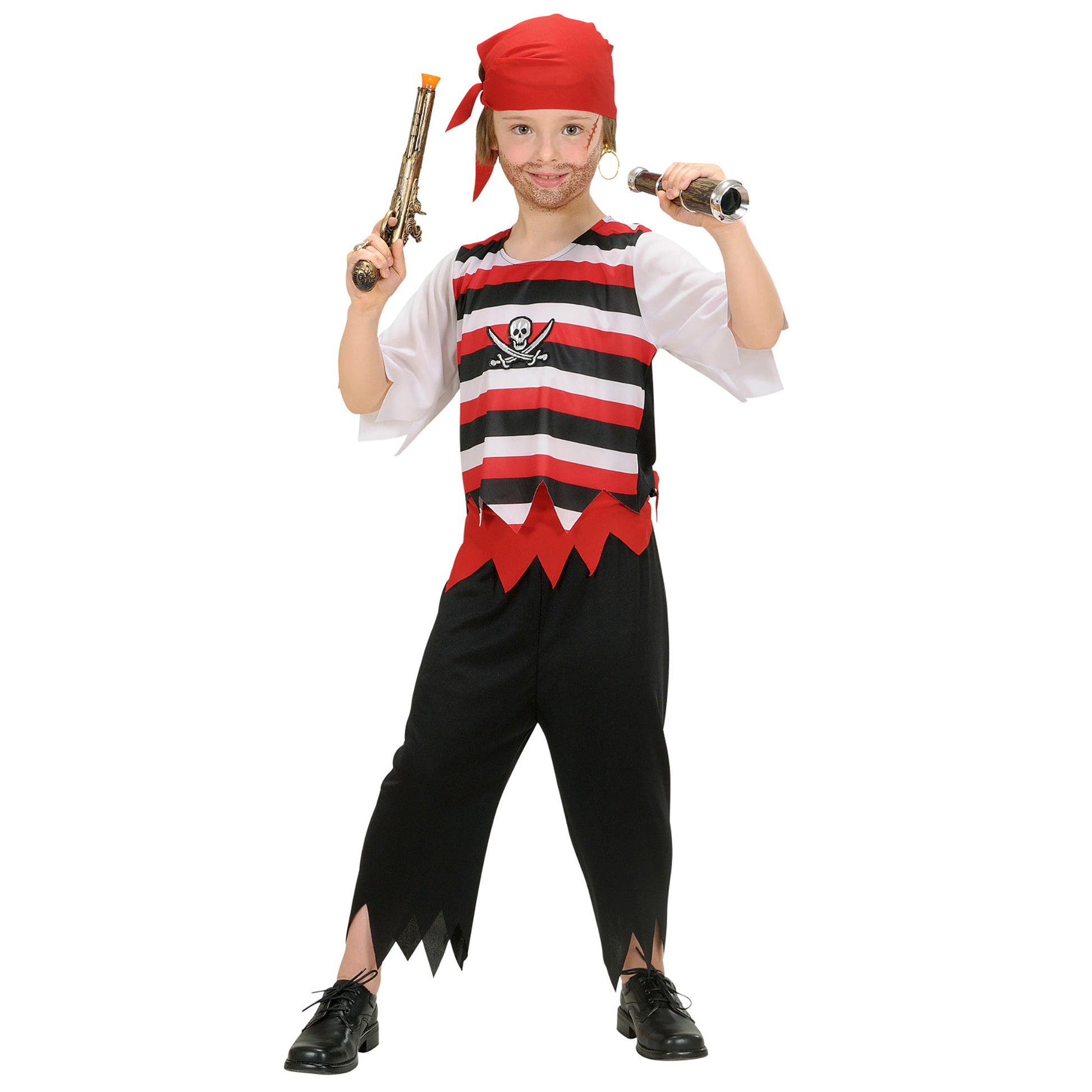 "PIRAT" (Hemd, Hose, Gürtel, Kopftuch) – Vorderansicht