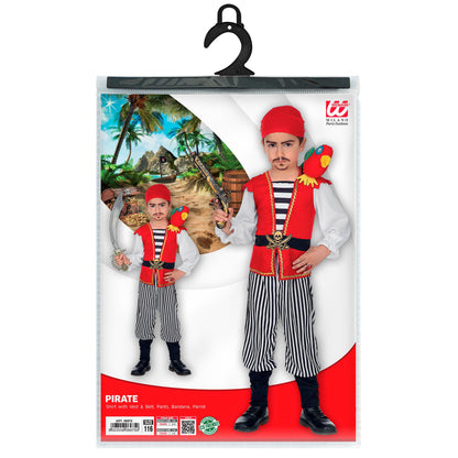 "PIRAT" (Hemd mit Weste und Gürtel, Hose, Papagei, Halstuch) – Ansicht 4