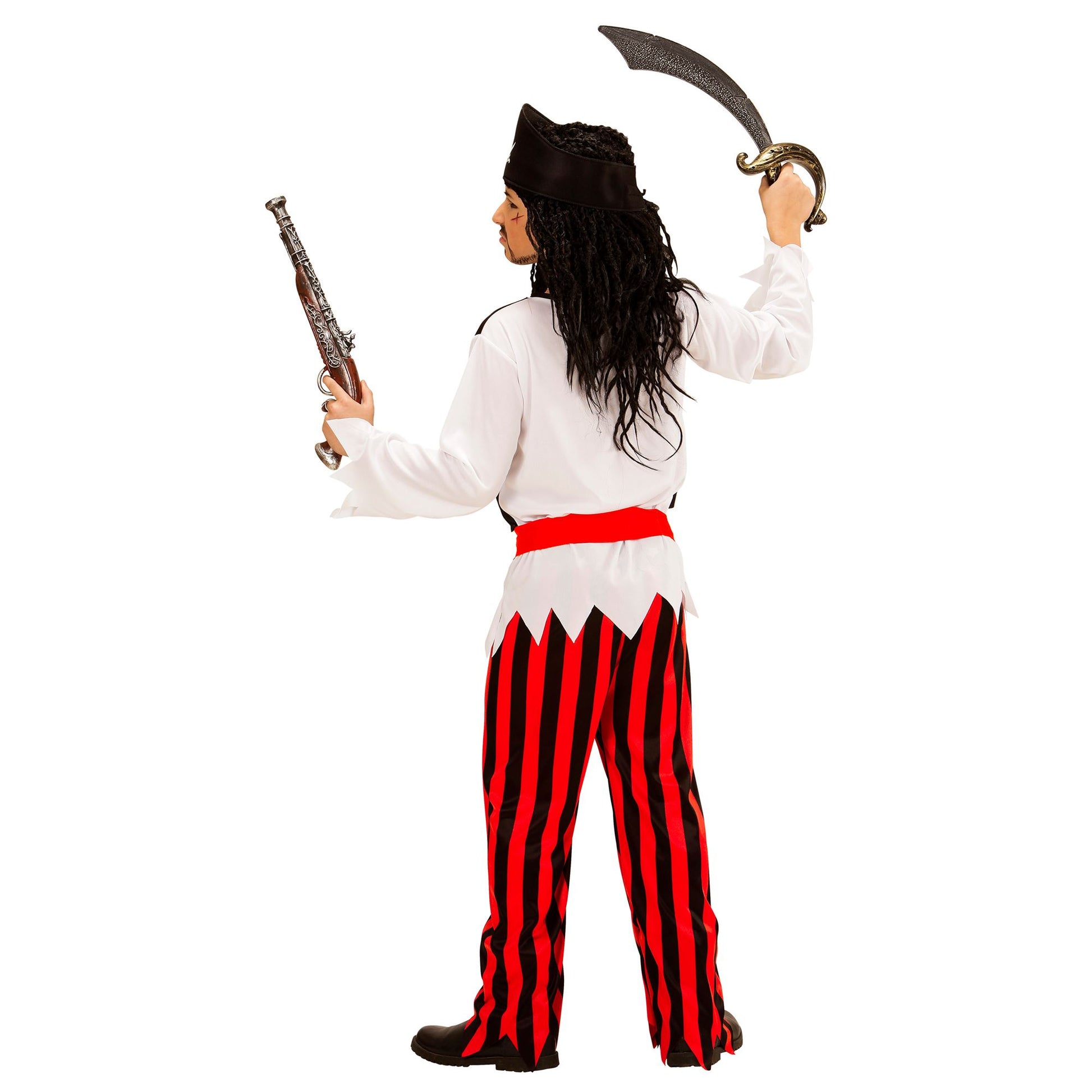 "PIRAT" (T-Shirt mit Weste, Hose, Gürtel, Stirnband) – Ansicht 3