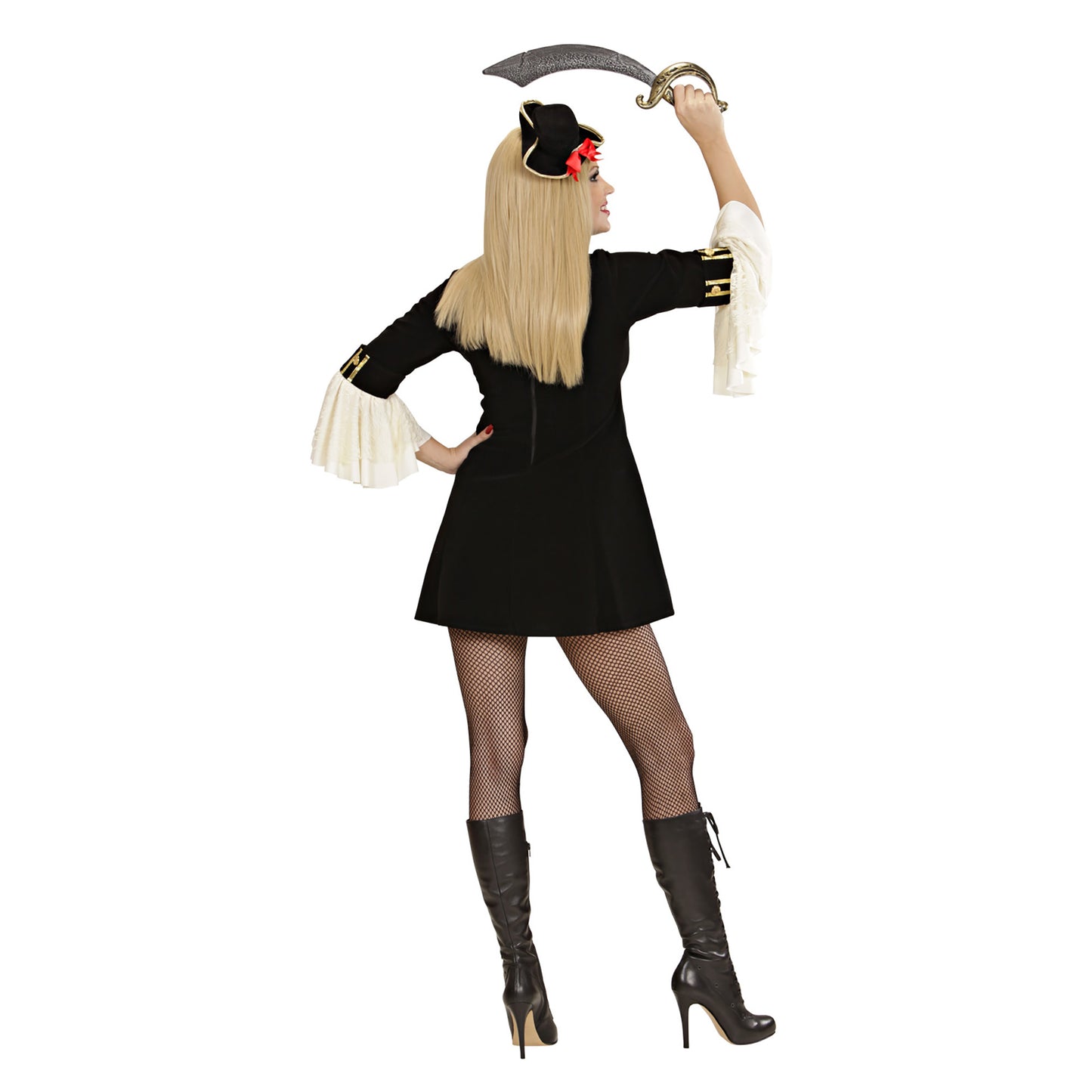 "PIRATE CAPTAIN LADY" (Kleid mit Jacke, Mini-Dreispitz Hut) – Ansicht 3