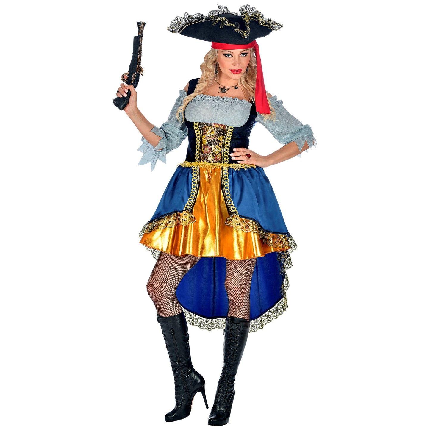 "PIRATEN KAPITÄNIN" (Kleid mit Bluse, Hut) – Detailansicht