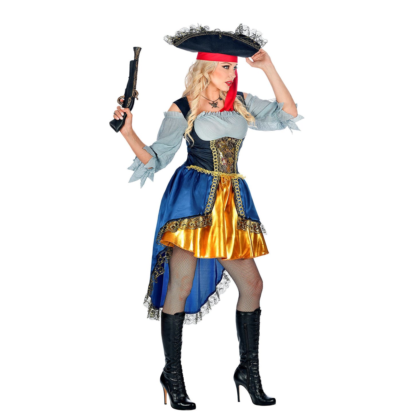 "PIRATEN KAPITÄNIN" (Kleid mit Bluse, Hut) – Ansicht 3