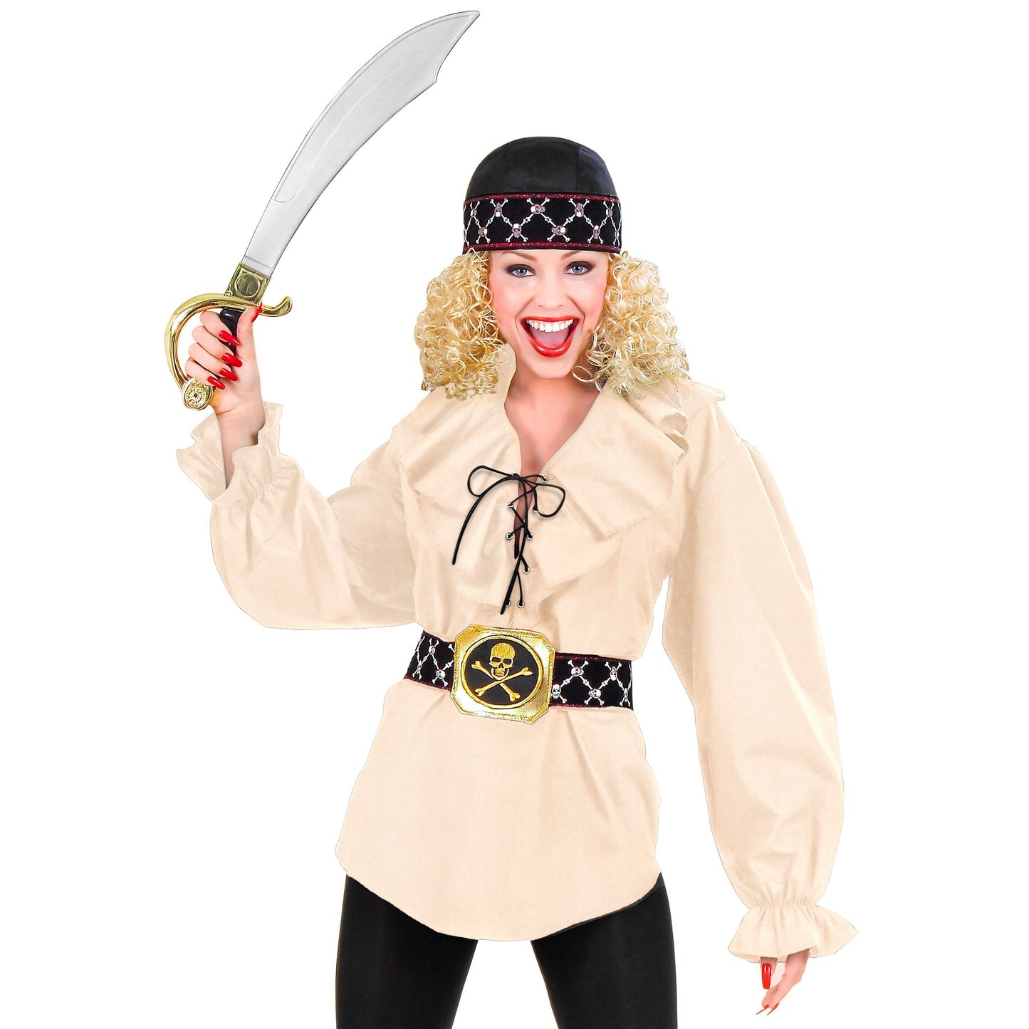 "PIRATEN/ RENAISSANCE BLUSE BEIGE" – Ansicht 3