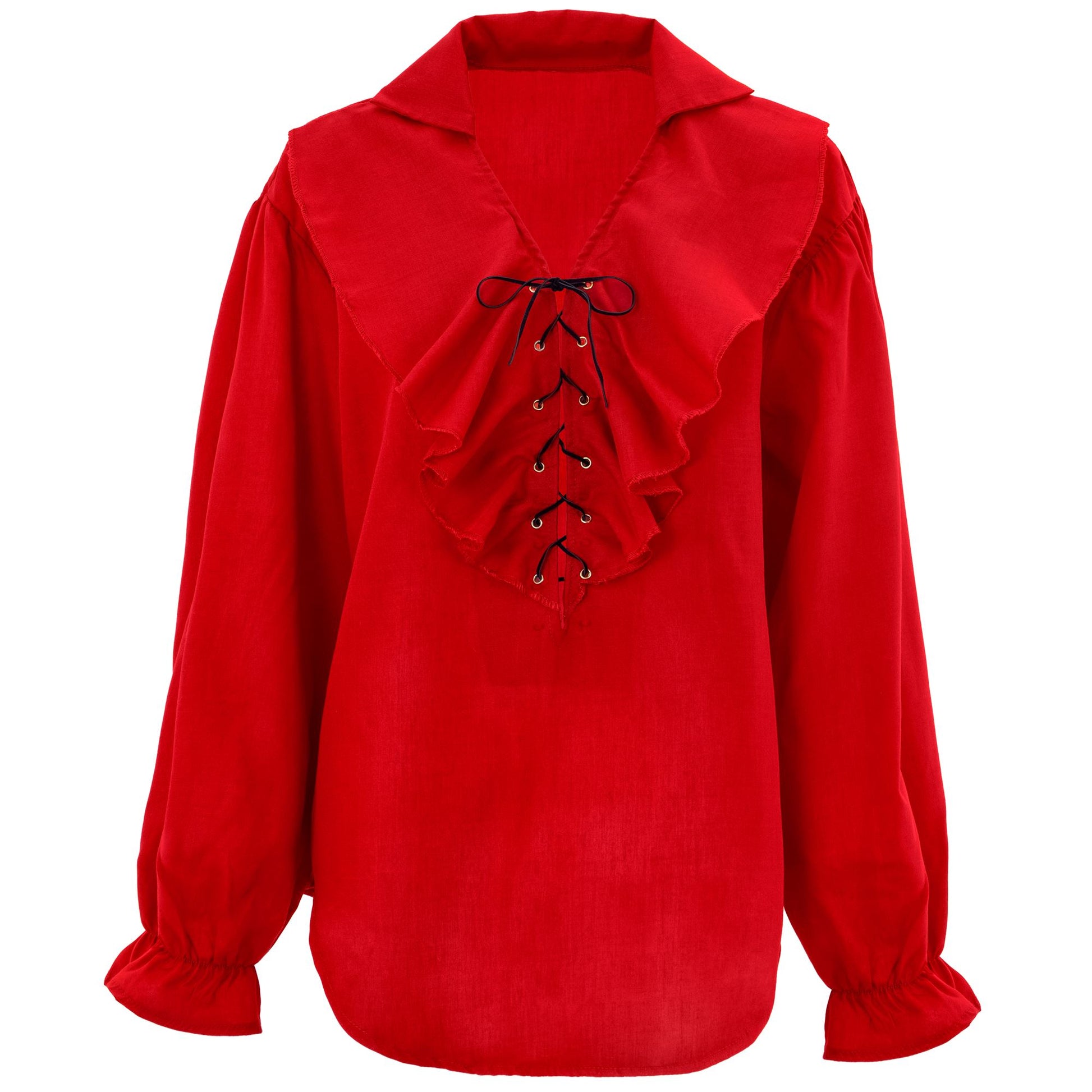 "PIRATEN/ RENAISSANCE BLUSE ROT" – Ansicht 4