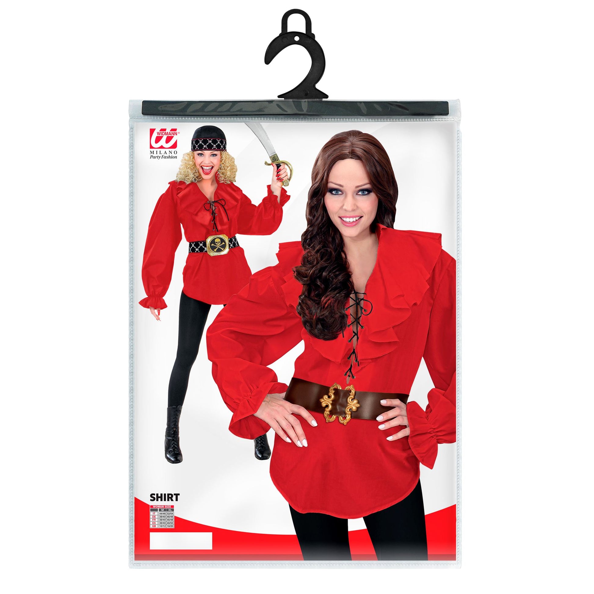 "PIRATEN/ RENAISSANCE BLUSE ROT" – Ansicht 5