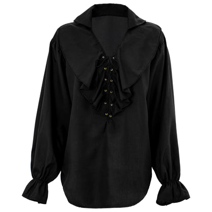 "PIRATEN/ RENAISSANCE BLUSE SCHWARZ" – Ansicht 4