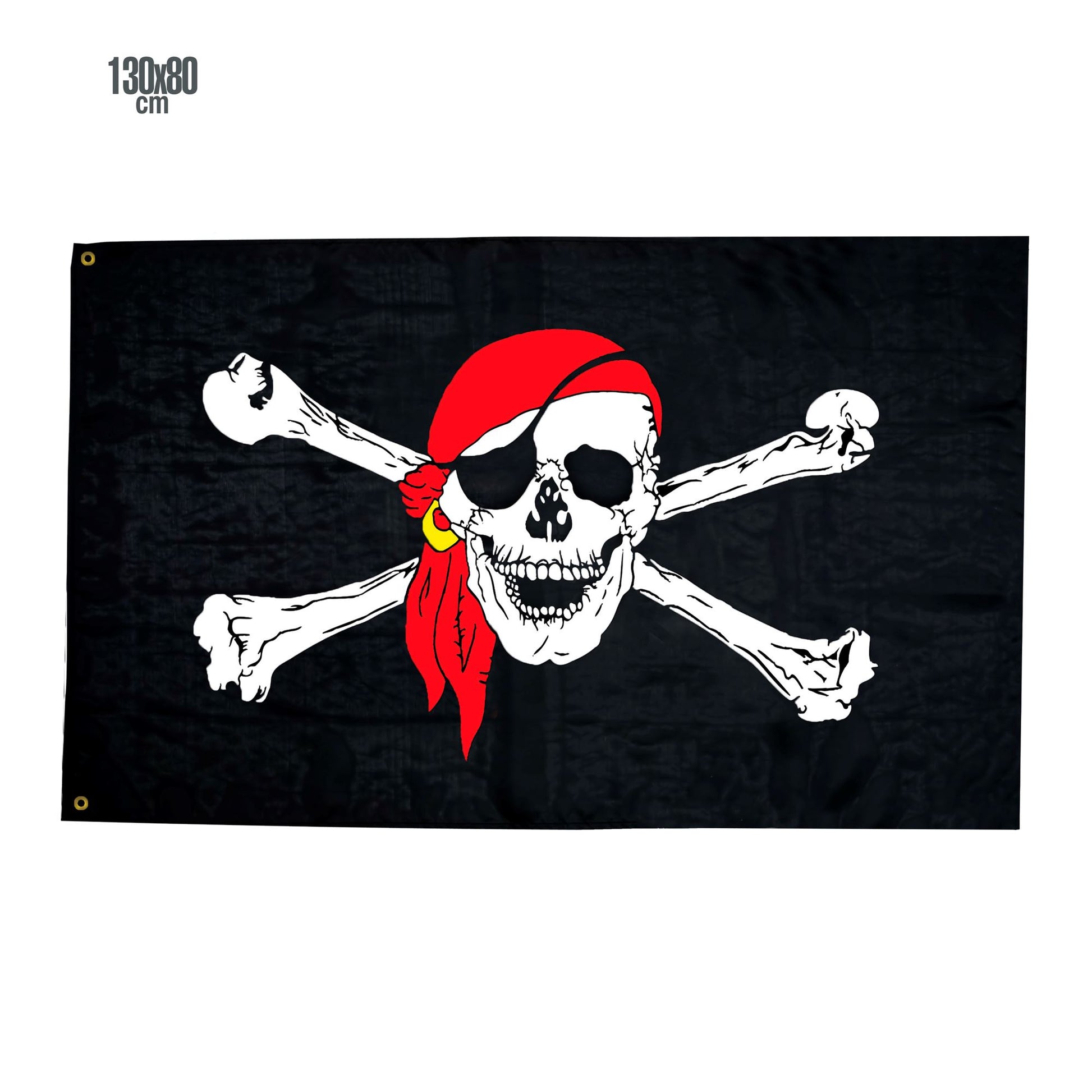 "PIRATENFAHNE" 130x80 cm – Detailansicht