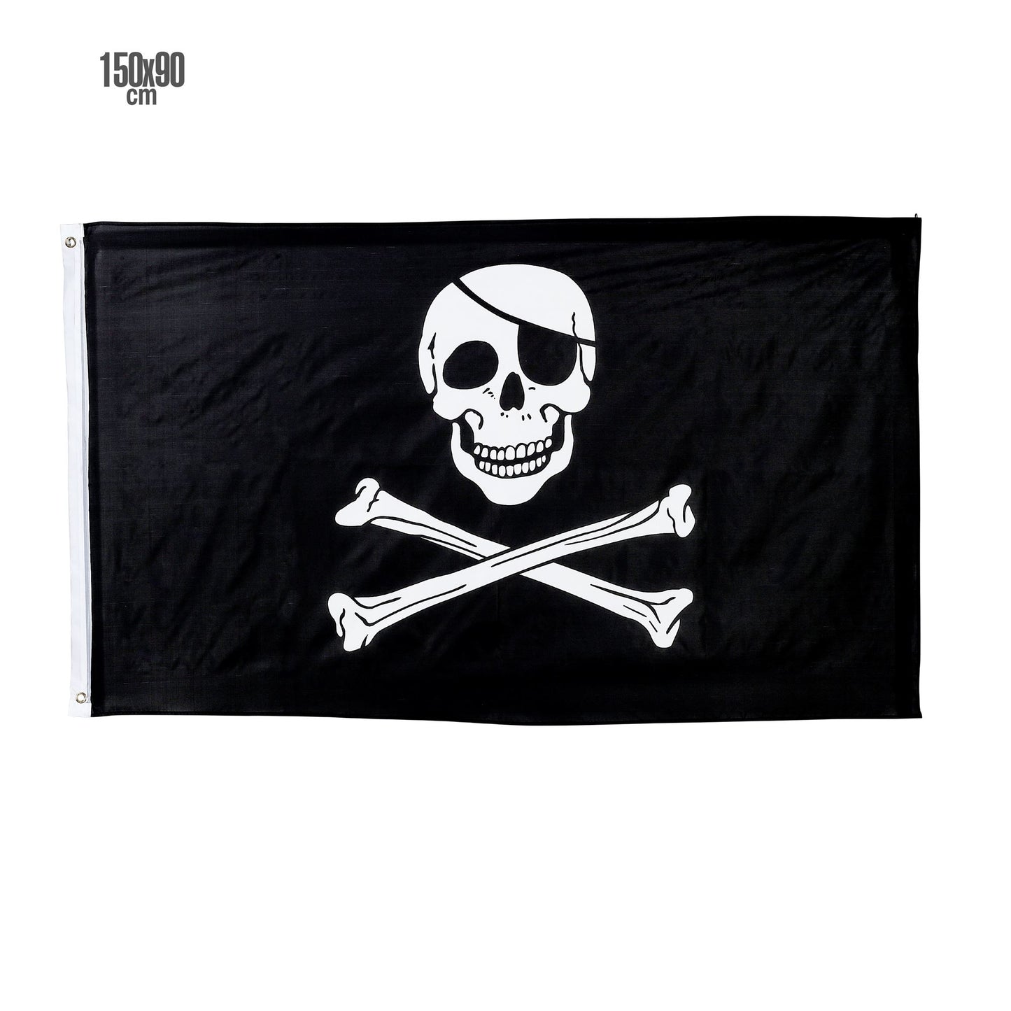PIRATENFAHNE 150x90cm – Vorderansicht