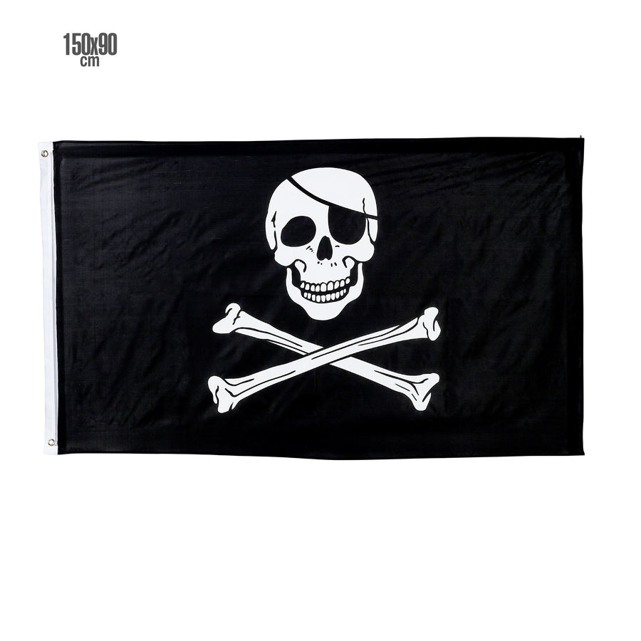 PIRATENFAHNE 150x90cm – Vorderansicht