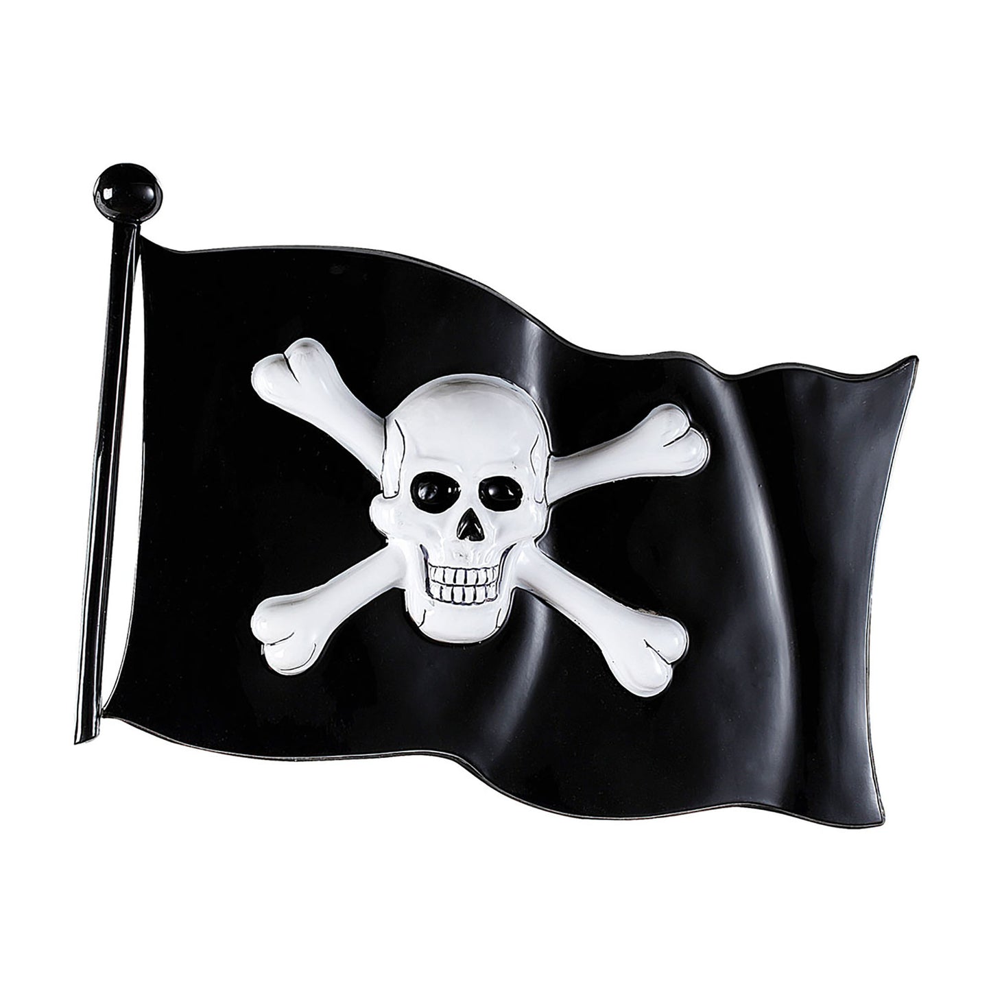 "PIRATENFLAGGE" aus Plastik - 45 x32 cm – Vorderansicht