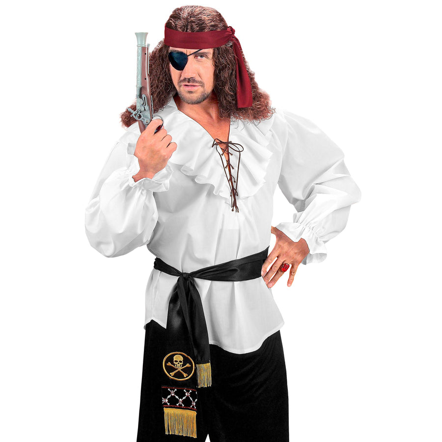 "PIRATENGÜRTEL" aus Satin – Detailansicht
