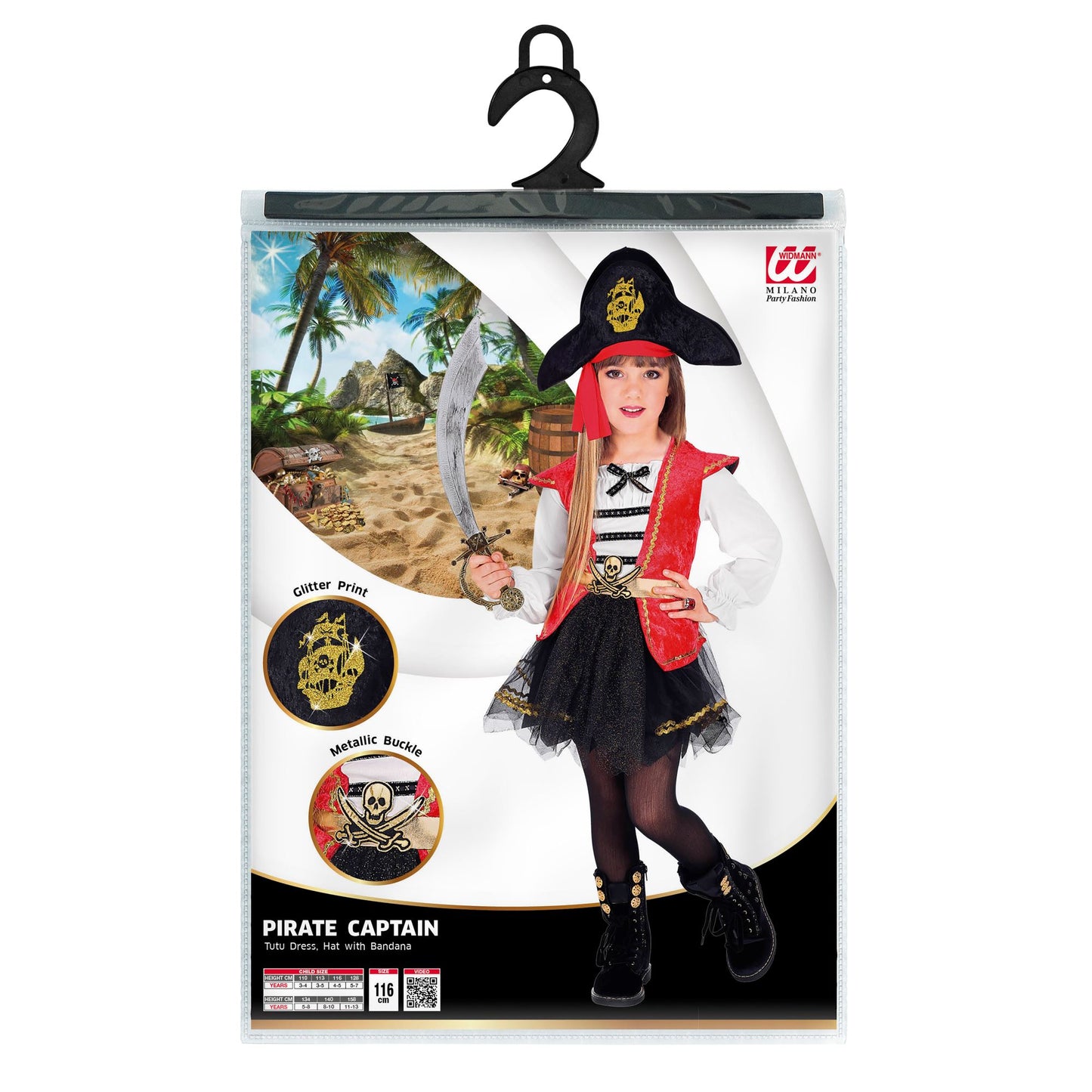 "PIRATENKAPITÄN" (Kleid mit Tutu, Hut mit Bandana) – Ansicht 4