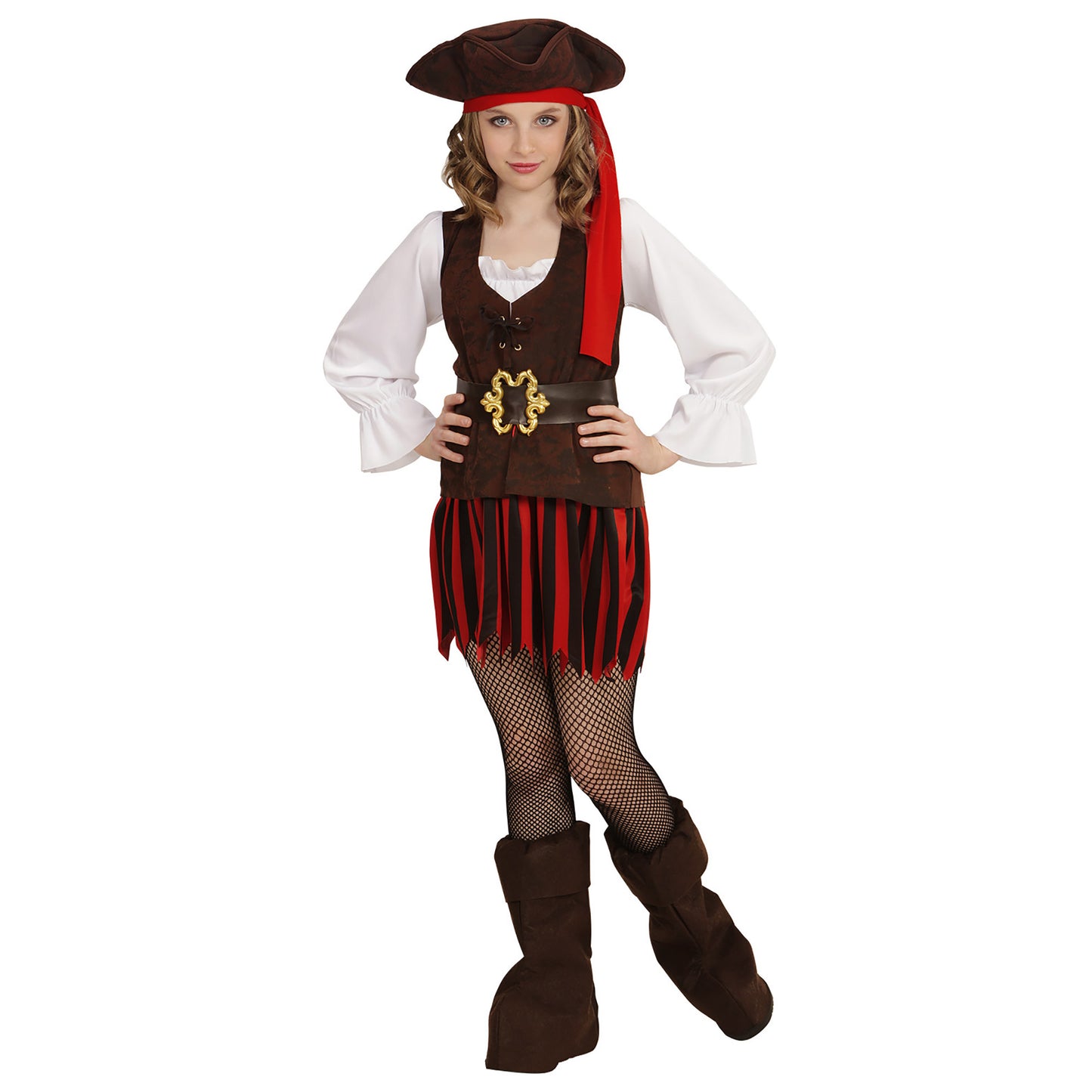 "PIRATENMÄDCHEN DER KARIBIK" (Kleid, Gürtel, Stiefelüberzieher, Hut) – Ansicht 3