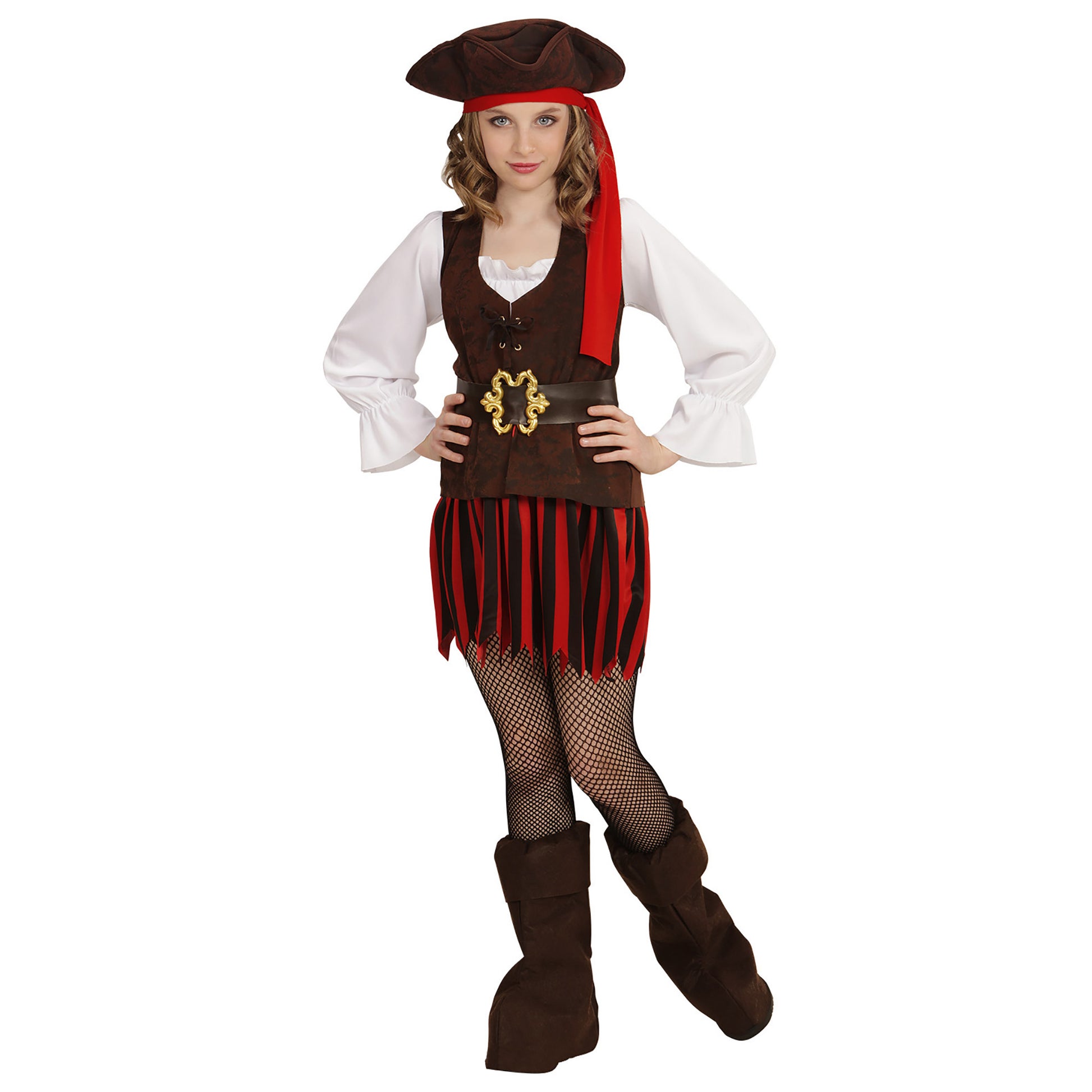 "PIRATENMÄDCHEN DER KARIBIK" (Kleid, Gürtel, Stiefelüberzieher, Hut) – Ansicht 3