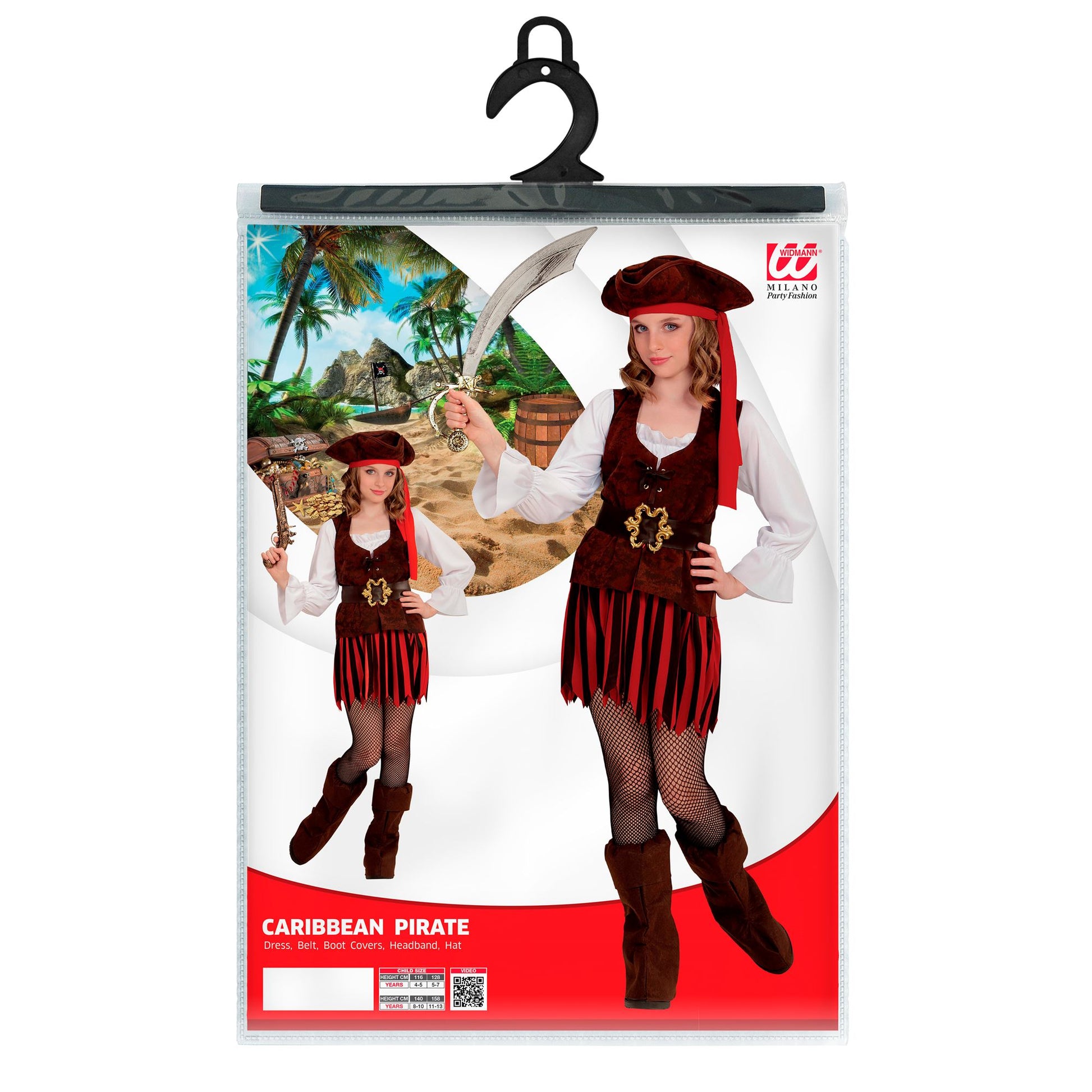 "PIRATENMÄDCHEN DER KARIBIK" (Kleid, Gürtel, Stiefelüberzieher, Hut) – Ansicht 4