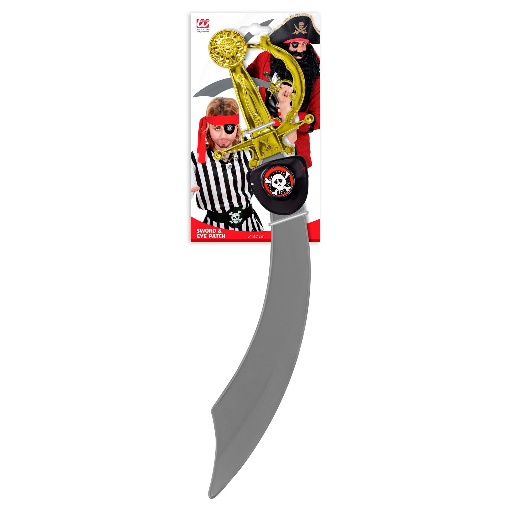 "PIRATENSÄBEL UND AUGENKLAPPE" 47 cm – Detailansicht