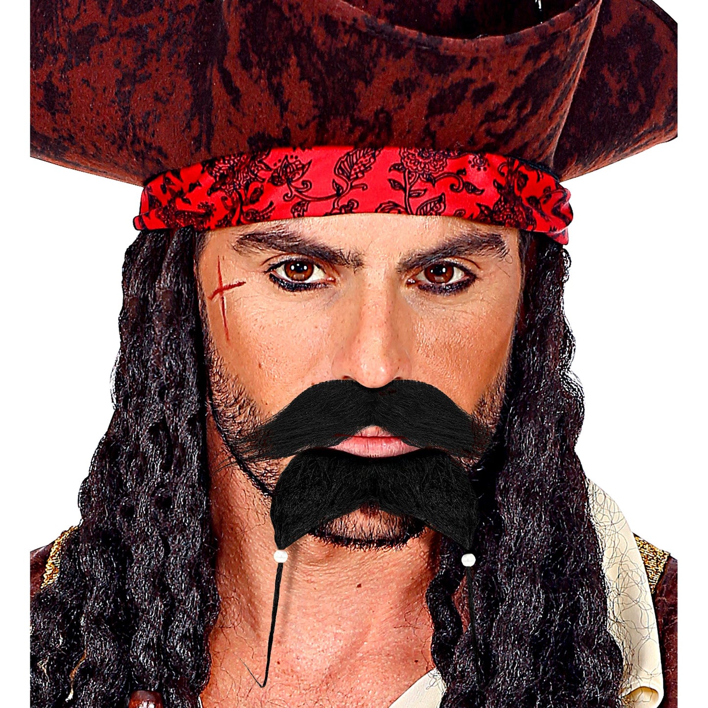 "PIRATENSCHNUR- UND SPITZBART MIT PERLEN" – Ansicht 4