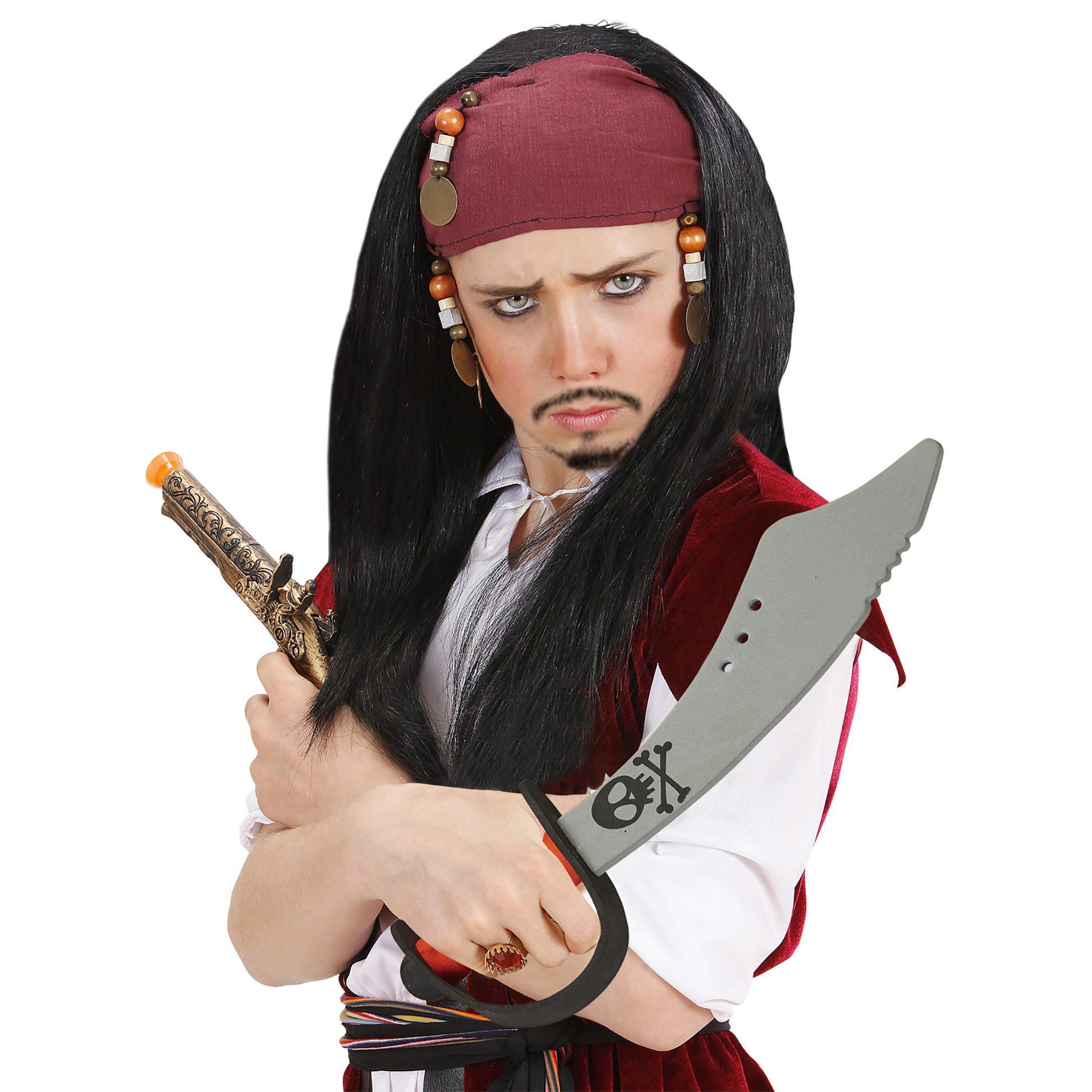 "PIRATENSCHWERT AUS EVA" 42 cm – Detailansicht