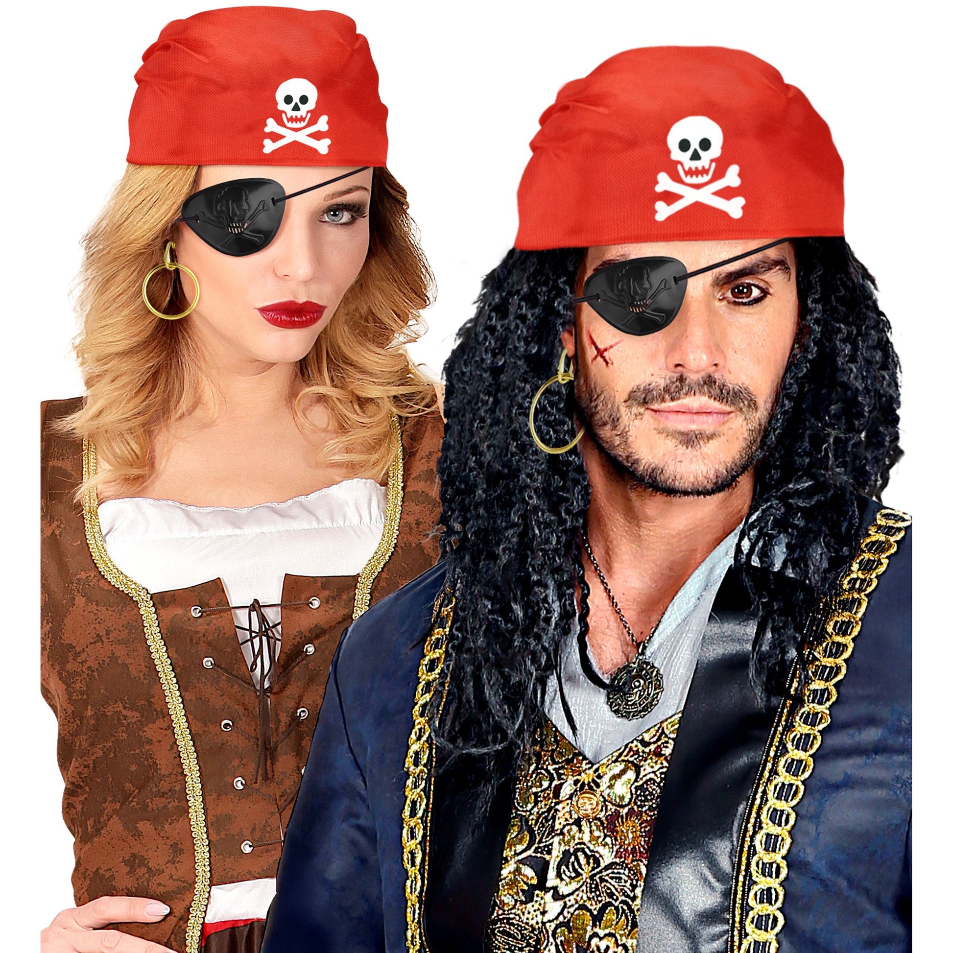 "PIRATENSET" (Bandana, Augenklappe, Ohrringe) – Ansicht 3
