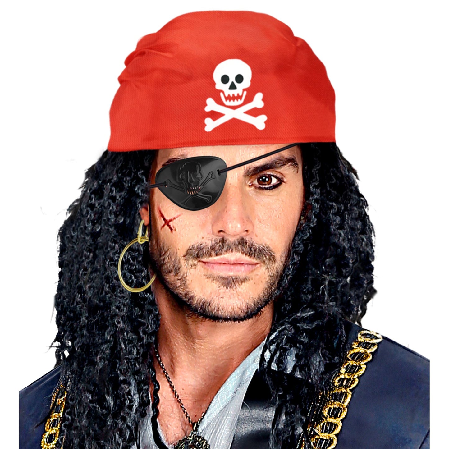 "PIRATENSET" (Bandana, Augenklappe, Ohrringe) – Ansicht 4