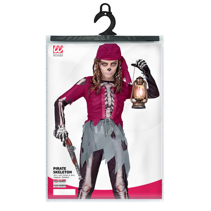 "PIRATENSKELETT" (Hemd mit Korsett und Rock, Leggings, Kopftuch) – Ansicht 5
