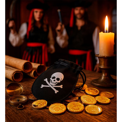 "PIRATENTASCHE MIT 12 GOLDENDEN DUBLONEN" – Ansicht 4