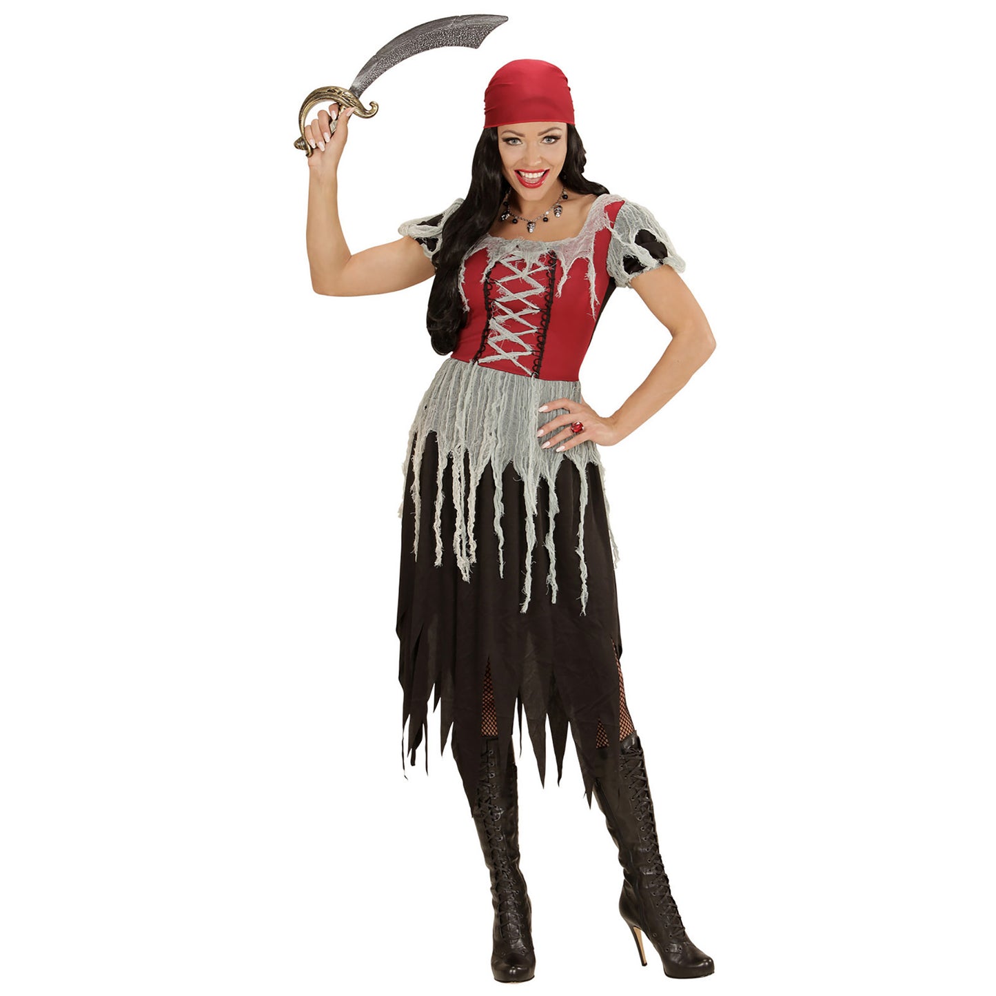 "PIRATIN" (Kleid, Bandana) – Detailansicht