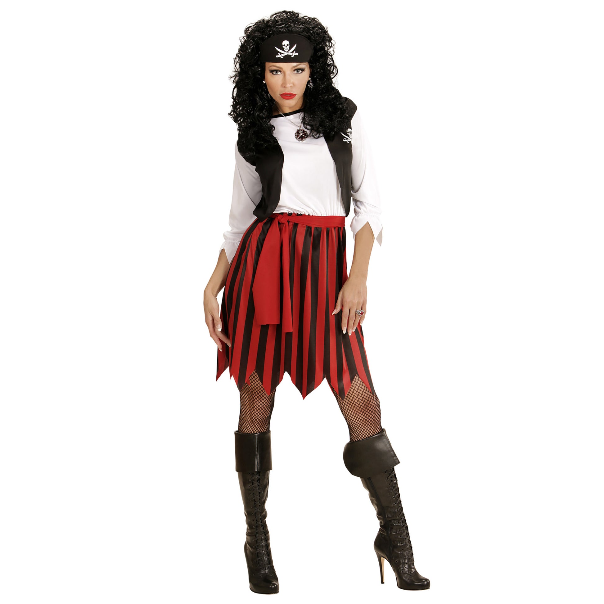 "PIRATIN" (Kleid mit Weste, Gürtel, Stirnband) – Ansicht 3