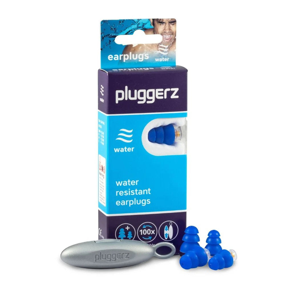 Pluggerz, Water, 4 pcs, Adults & Kids, Swimming Earplugs, Earplugs, 4 stk