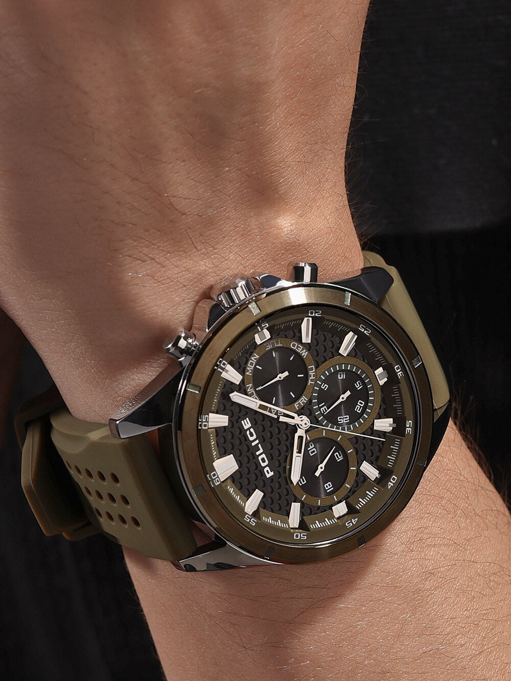 POLICE PEWJQ2204111M Chronograph Armbanduhr 38 mm ansicht-3