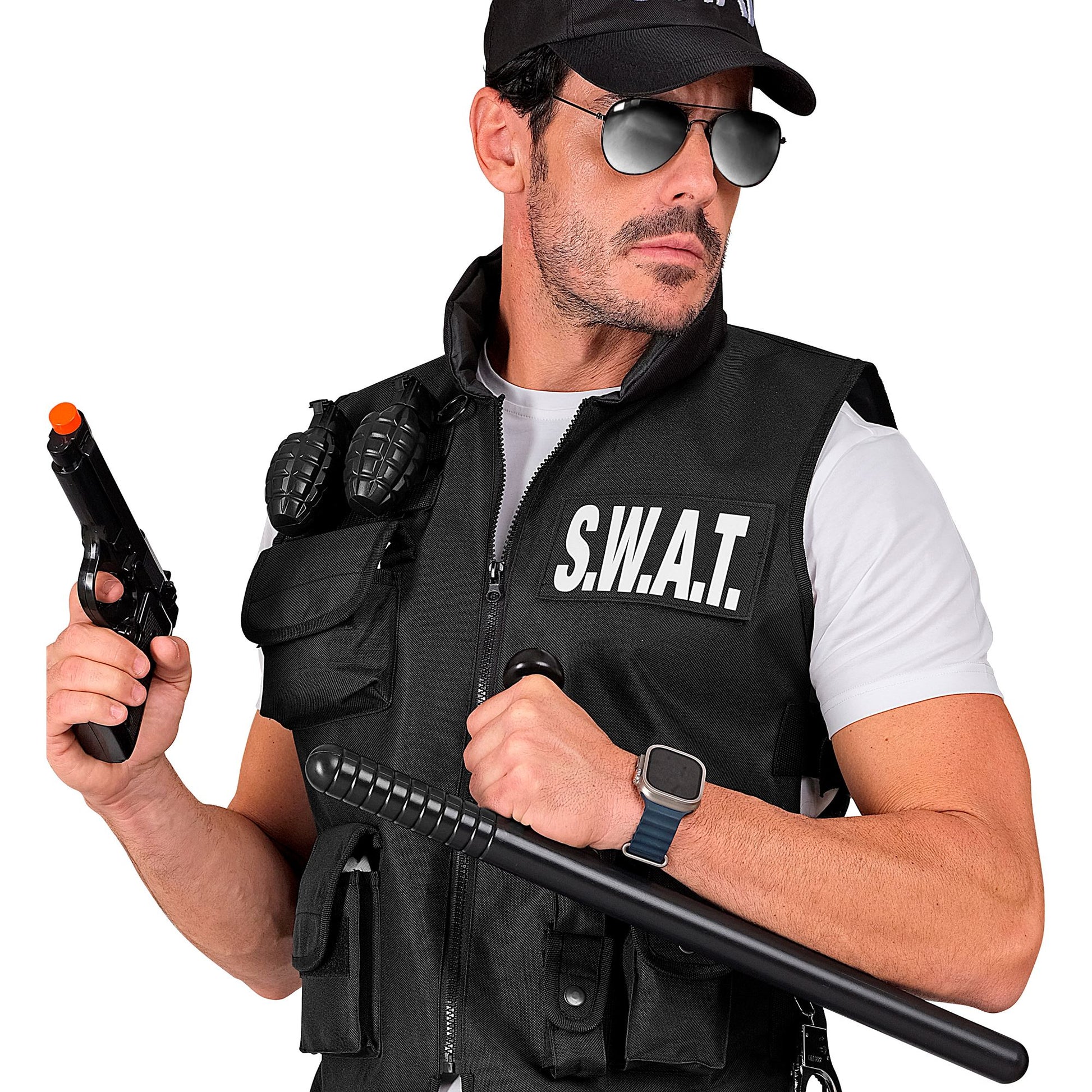 "POLIZEI SCHLAGSTOCK" 51 cm – Detailansicht